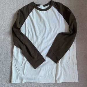 Brandy melville brown baseball long sleeve tee